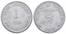 Philippinen, Culion Leper Kolonie, Peso 1920