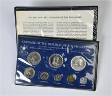 Philippinen, Kursmünzensatz 1975, 8 Stück