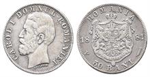 Rumänien, Carol I. 1866-1914, 50 Bani 1881