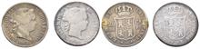 Philippinen, Isabella II. von Spanien 1833-1868, 20 Centimos 1864. 2 Stück