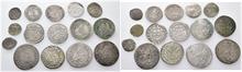 Bamberg, kl. Konvolut von Silberkleinmünzen. 15 Stück