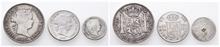 Philippinen, Isabella II. von Spanien 1833-1868, 10, 20 und 50 Centimos 1865. 3 Stück.