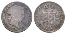 Philippinen, Isabella II. von Spanien 1833-1868, 10 Centimos 1866