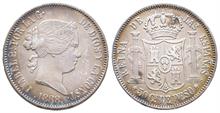 Philippinen, Isabella II. von Spanien 1833-1868, 50 Centimos 1868