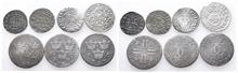 Kl. Konvolut von deutschen und ausländischen Münzen, 7 Stück