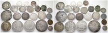 Kl. Konvolut von deutschen und ausländischen Münzen. 22 Stück