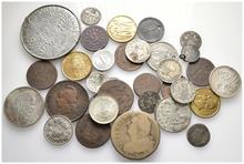 Kleine Sammlung von Münzen und Medaillen des 17. - 20. Jahrhunderts. 34 Stück