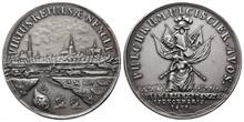 Wismar, Stadt, unter Schweden, Karl XI. 1660-1697, Medaille 1675 (Galvano, spätere Anfertigung des 20. Jahrhunderts)