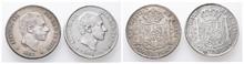 Philippinen, Alfonso XII. von Spanien 1874-1885, 50 Centimos 1881. 2 Stück