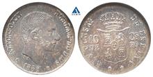 Philippinen, Alfonso XII. von Spanien 1874-1885, 10 Centimos 1885