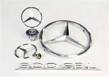 Mercedes, Typenschild + Embleme