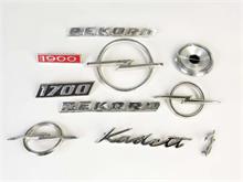 Opel, 10 Typenschilder + Embleme