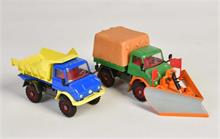 Corgi Toys, 2x Unimog 406