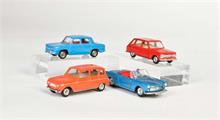 Dinky Toys, 4x Renault