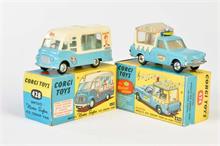 Corgi Toys, Ice Cream Van Musical Walls + Ice Cream Van Smiths Mister Softee