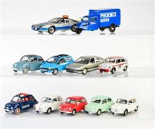Solido, Revell, 7x Fiat + 4 andere Modelle
