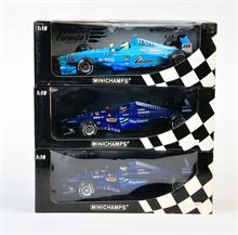 Minichamps, 3 Formel 1 Fahrzeuge 1999-2000