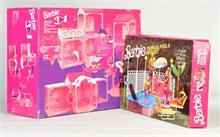 Barbie, Tropical Pool & Patio Set + 3 in 1 Modular House