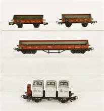 Märklin, 3 Güterwagen VK + Behälterwagen
