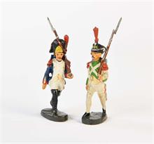 Elastolin, 2 Soldaten der napoleonischen Garde