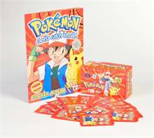 Pokemon, Merlin Topps, Sticker Box mit 100 Packs + Album