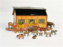 Arche Noah mit 14 Tieren