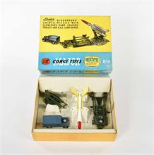 Corgi Toys, Gift Set No 4 (Bloodhound Guided Missile with launching Ramp, Loading Trolley and RAF Land Rover)
