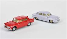 Dinky Toys, Peugeot 404 + Panhard PL 17