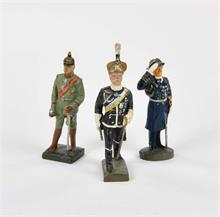 Elastolin/Lineol, Hindenburg, von Mackensen + Admiral Raeder