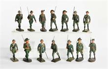 Lineol/Elastolin, 14 italienische Soldaten