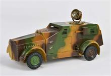 Lineol, Panzerauto mit Scheinwerfer