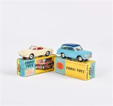 Corgi Toys, VW 1500 + Austin A 40 Saloon
