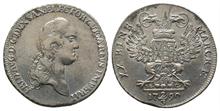 Sachsen, Friedrich August III. (I.) 1763-1806-1827, 2/3 Taler ( 1/2 Konv.-Taler) 1790