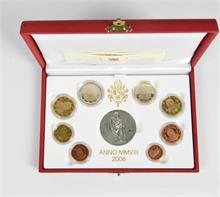 Vatikan, Benedikt XVI. 2005-2013, Kursmünzensatz 2008