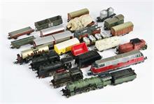 Märklin, 6 Lokomotiven, 2 Tender + 16 Wagen