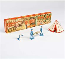 Crescent Toys Set, Lazarett mit 4 Figuren + Zelt