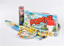 Konvolut Popeye Spiele + Merchandising