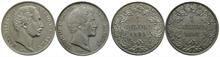 Bayern, Ludwig I. 1825-1848, Gulden 1842. Dazu: Gulden 1855
