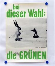Plakat "Die Grünen" Joseph Beuys 1979