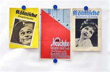 Kölnische Illustrierte, 34 Kleinplakate 20er / 30er Jahre