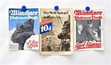 Münchner Illustrierte + Der Weltspiegel, 24 Kleinplakate 20er / 30er Jahre
