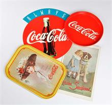 4 Werbeartikel Coca Cola + Milka Suchard