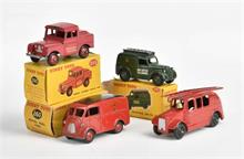 Dinky Toys, 4x Van (Police, Royal Mail u.a.)