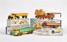 Dinky Supertoys, 20 Ton Lorry Mounted Crane, Leyland Octopus Wagon + 2x Lorry