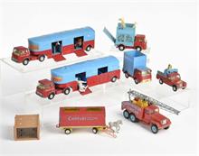 Corgi Toys, Konvolut Chipperfield Circus Fahrzeuge