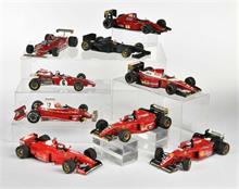 Minichamps u.a., 9 Formel 1 Fahrzeuge