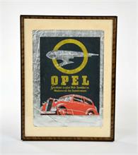 Plakat Opel "Gerühmt in aller Welt"