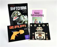 4 Bücher "Space Toys + Monster"