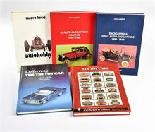 Rampini, Bossi, Kelley: 5 Bücher "Tin Toy Cars"