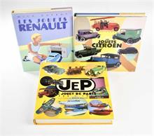 3 Bücher JEP, Citroen + Renault